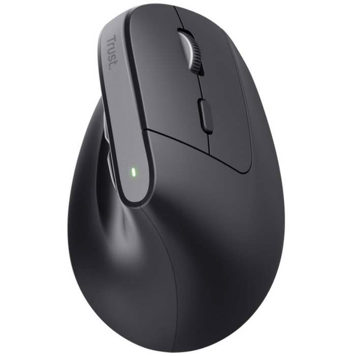 Trust Bayo+ Ratón Vertical Ergonómico Inalámbrico Negro
